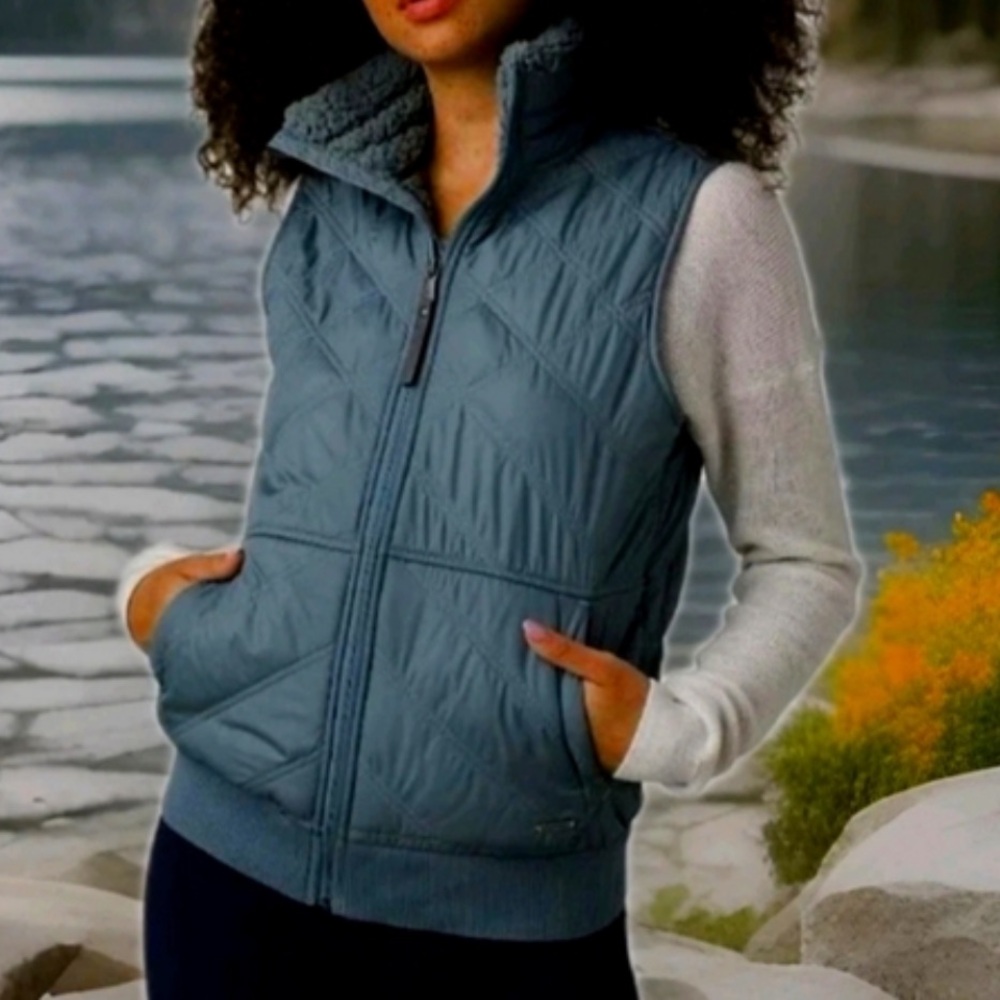 Prana Elsa quilted chenille fleece Vest size SML